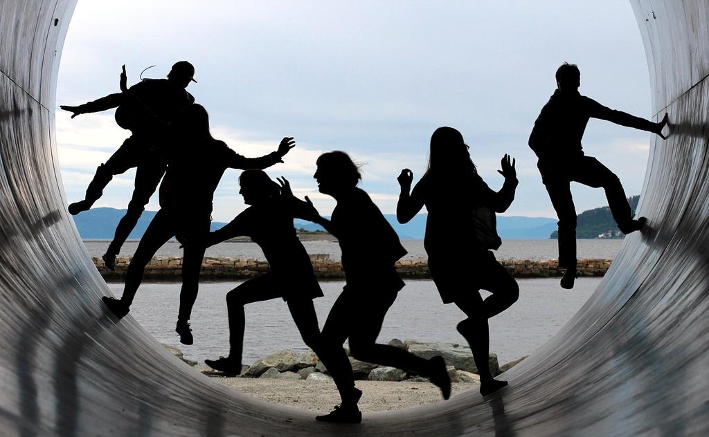 Team collaborating illustration